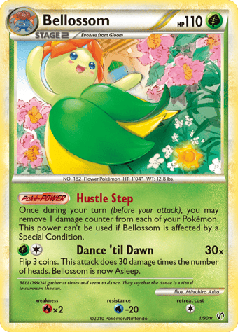 Bellossom HS-Undaunted Pokemon Card