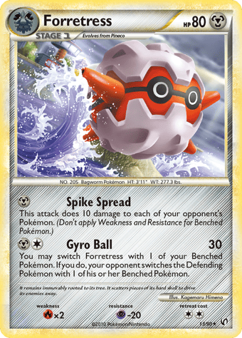 Forretress HS-Undaunted Pokemon Card
