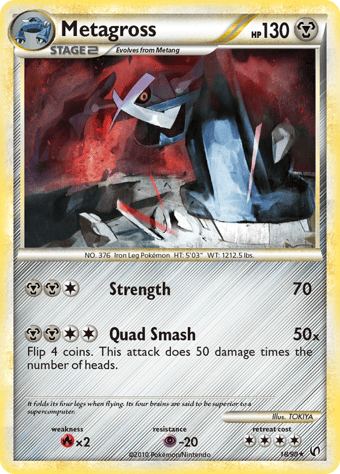 Metagross HS-Undaunted Pokemon Card