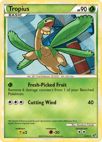 Tropius HS-Undaunted Pokemon Card