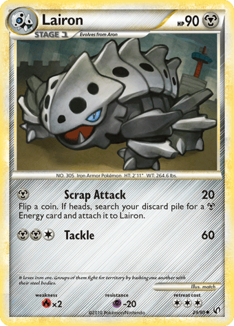 Lairon HS-Undaunted Pokemon Card