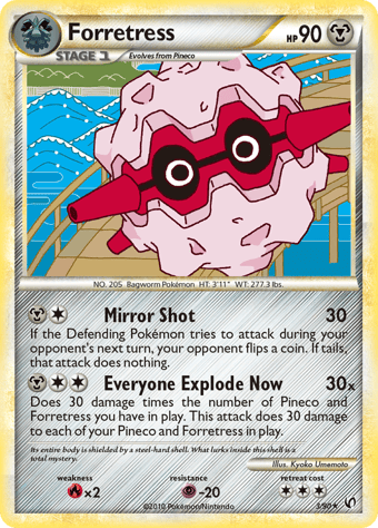 Forretress HS-Undaunted Pokemon Card