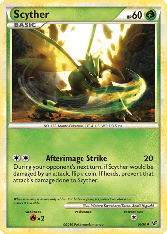 Scyther HS-Undaunted Pokemon Card
