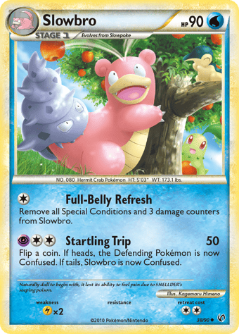 Slowbro HS-Undaunted Pokemon Card