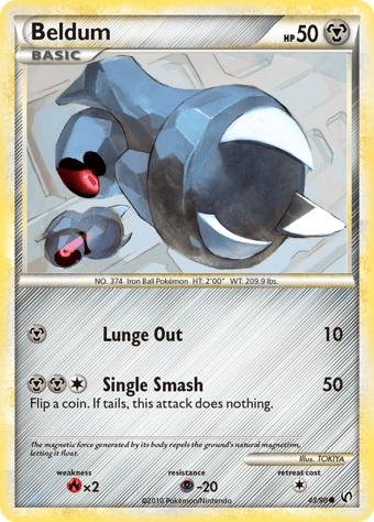 Beldum HS-Undaunted Pokemon Card