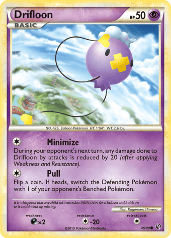 Drifloon HS-Undaunted Pokemon Card