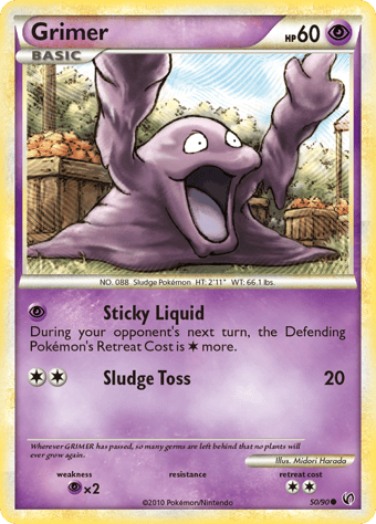 Grimer HS-Undaunted Pokemon Card