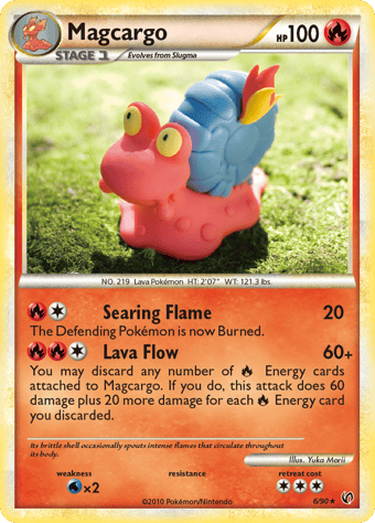 Magcargo HS-Undaunted Pokemon Card
