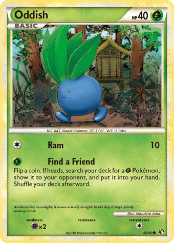 Oddish HS-Undaunted Pokemon Card