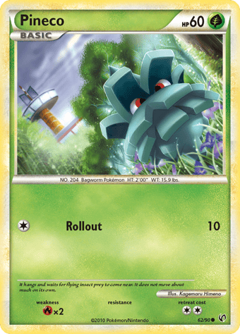 Pineco HS-Undaunted Pokemon Card