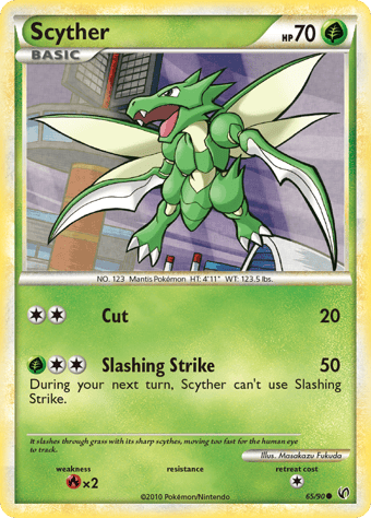 Scyther HS-Undaunted Pokemon Card