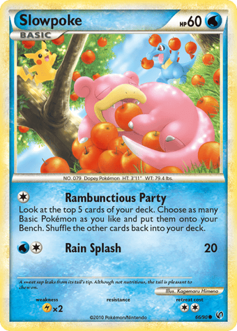 Slowpoke HS-Undaunted Pokemon Card