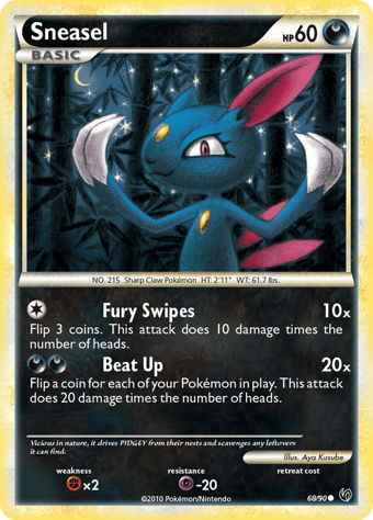 Sneasel HS-Undaunted Pokemon Card