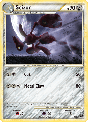Scizor HS-Undaunted Pokemon Card
