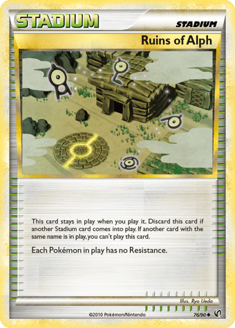 Ruins of Alph HS-Undaunted Pokemon Card