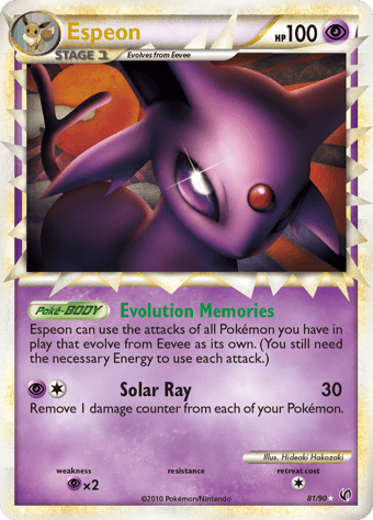 Espeon HS-Undaunted Pokemon Card