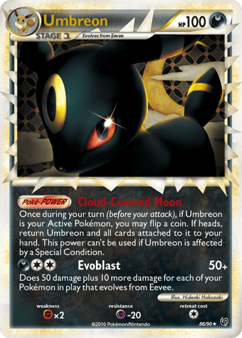 Umbreon HS-Undaunted Pokemon Card