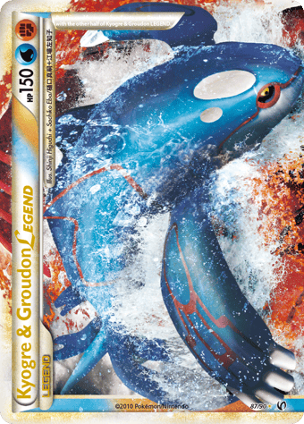 Kyogre & Groudon LEGEND HS-Undaunted Pokemon Card