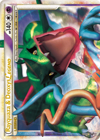 Rayquaza & Deoxys LEGEND HS-Undaunted Pokemon Card