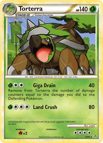 Torterra HS-Unleashed Pokemon Card