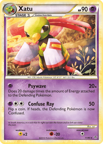 Xatu HS-Unleashed Pokemon Card