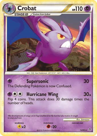 Crobat HS-Unleashed Pokemon Card
