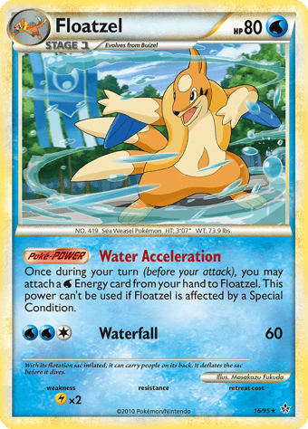 Floatzel HS-Unleashed Pokemon Card