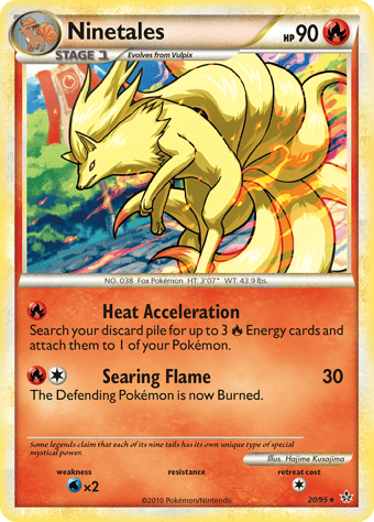 Ninetales HS-Unleashed Pokemon Card
