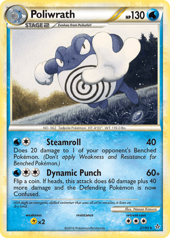Poliwrath HS-Unleashed Pokemon Card