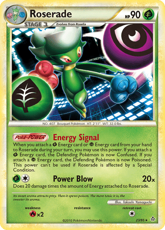 Roserade HS-Unleashed Pokemon Card