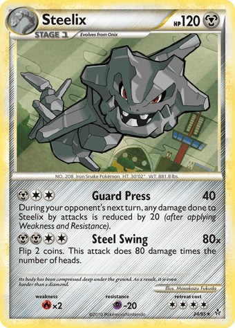 Steelix HS-Unleashed Pokemon Card