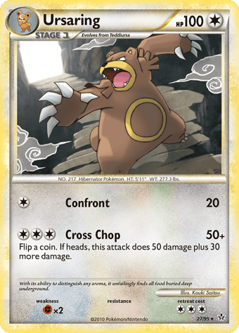 Ursaring HS-Unleashed Pokemon Card