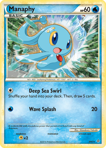 Manaphy HS-Unleashed Pokemon Card