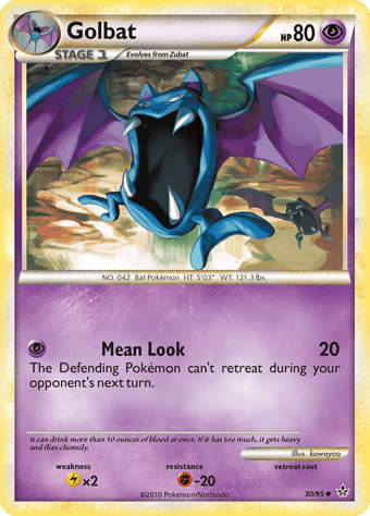 Golbat HS-Unleashed Pokemon Card