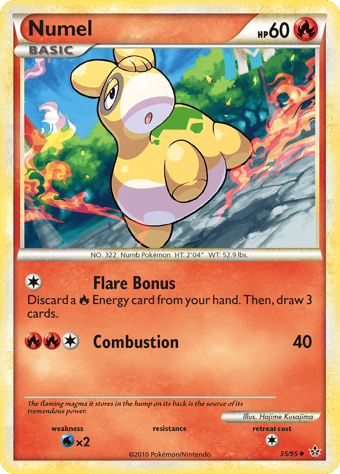 Numel HS-Unleashed Pokemon Card