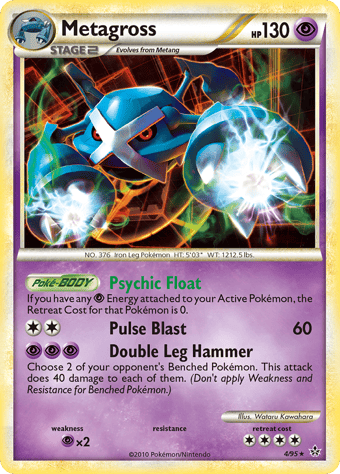 Metagross HS-Unleashed Pokemon Card