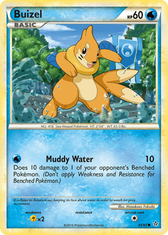 Buizel HS-Unleashed Pokemon Card