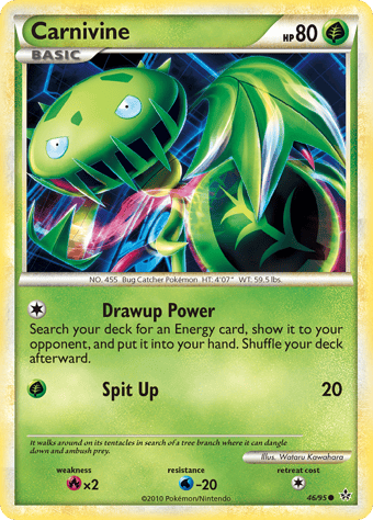Carnivine HS-Unleashed Pokemon Card