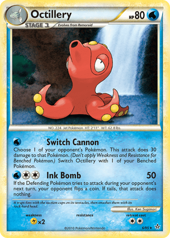 Octillery HS-Unleashed Pokemon Card