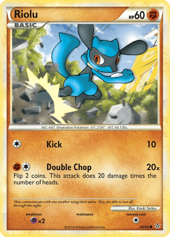 Riolu HS-Unleashed Pokemon Card