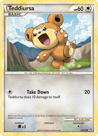 Teddiursa HS-Unleashed Pokemon Card