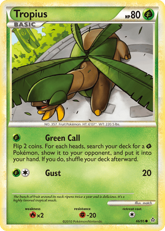 Tropius HS-Unleashed Pokemon Card