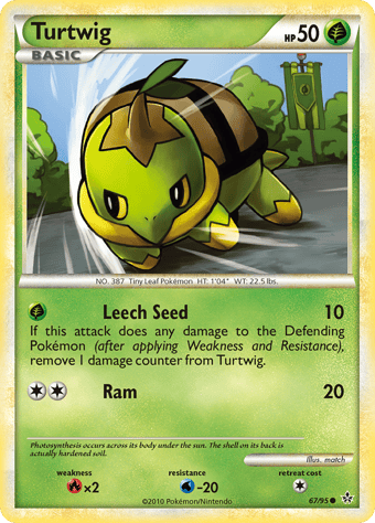Turtwig HS-Unleashed Pokemon Card