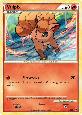 Vulpix HS-Unleashed Pokemon Card