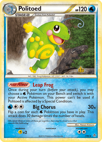 Politoed HS-Unleashed Pokemon Card