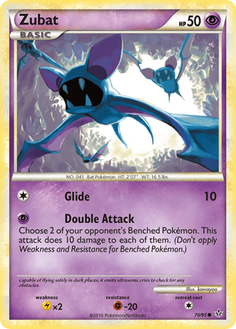 Zubat HS-Unleashed Pokemon Card