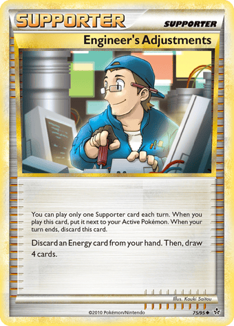Engineer's Adjustments HS-Unleashed Pokemon Card
