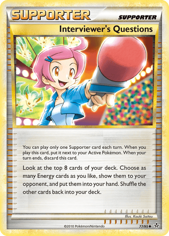 Interviewer's Questions HS-Unleashed Pokemon Card