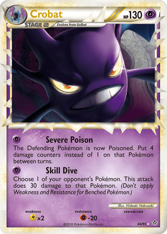 Crobat HS-Unleashed Pokemon Card