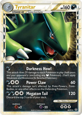 Tyranitar HS-Unleashed Pokemon Card